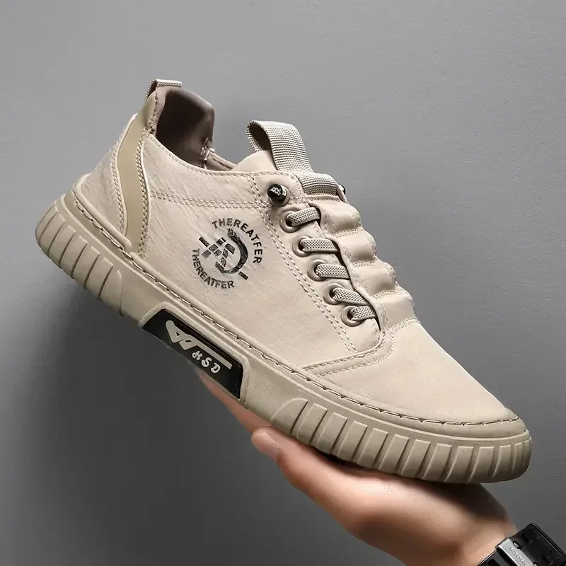 Men Casual Shoes Breathable Black Sneakers Fashion Driving Walking Tennis Shoes for Male Skate Flats Zapatillas Hombre view 5