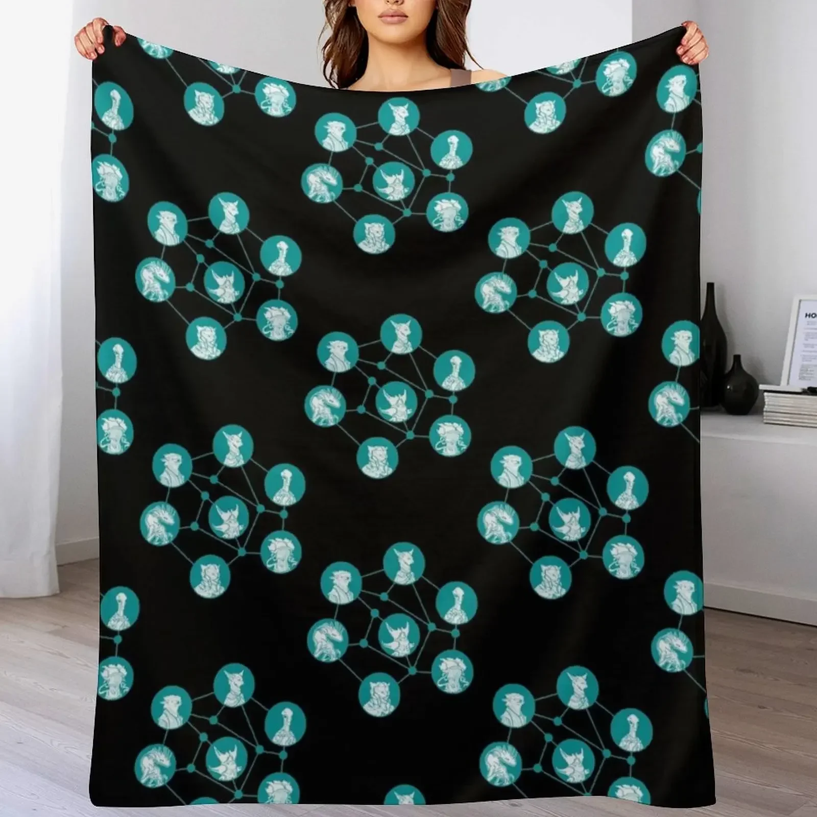 

Stellaris players Throw Blanket Color Fast Cozy Throw Blanket