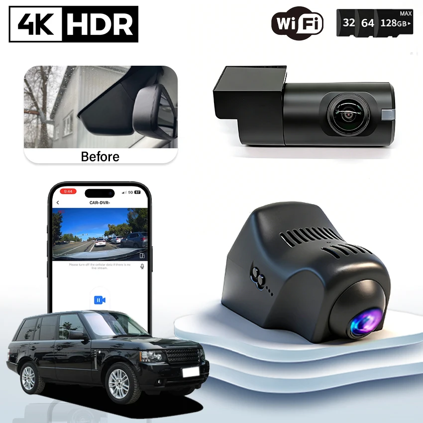 

4K HD Car Dvr For Land Rover Range Rover/Evoque 2010-2017 For Jaguar F-TYPE 2012-2015,Camera,Video Recorder,APP Control DashCam