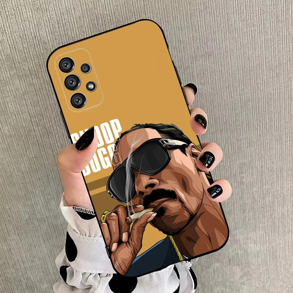 S-Snoop Doggy Phone Case For Samsung Galaxy A20,A21s,A22,A31,A32,A52,A53,A72,73,A80,A91 Soft Black Cover