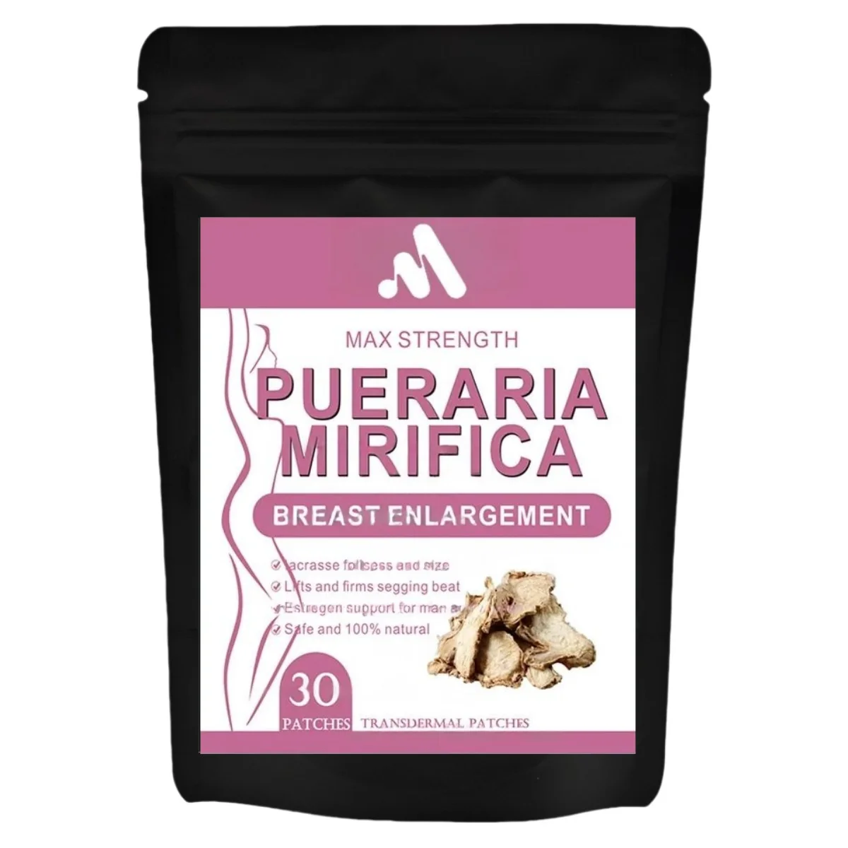 

30 Patches Breast Enlargement Tablets, Estrogen Enzyme Patches Big Bust- All Natural Breast Herbs for Breast Enlargement
