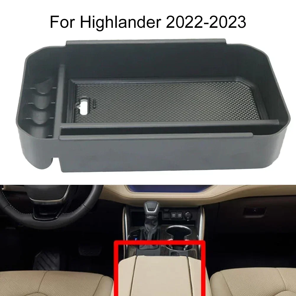 Car Armrest Box Storage Center Console Tray Interior Accessories For Toyota For Highlander 2020 2021 2022 2023