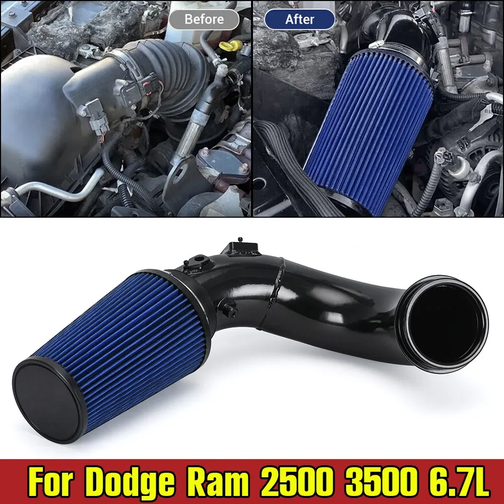 

For 2007-2012 Dodge Ram 2500/3500 6.7L Diesel - Cold Air Intake Pipe Kit with Oiled Air Filter (Turbo Induction System)