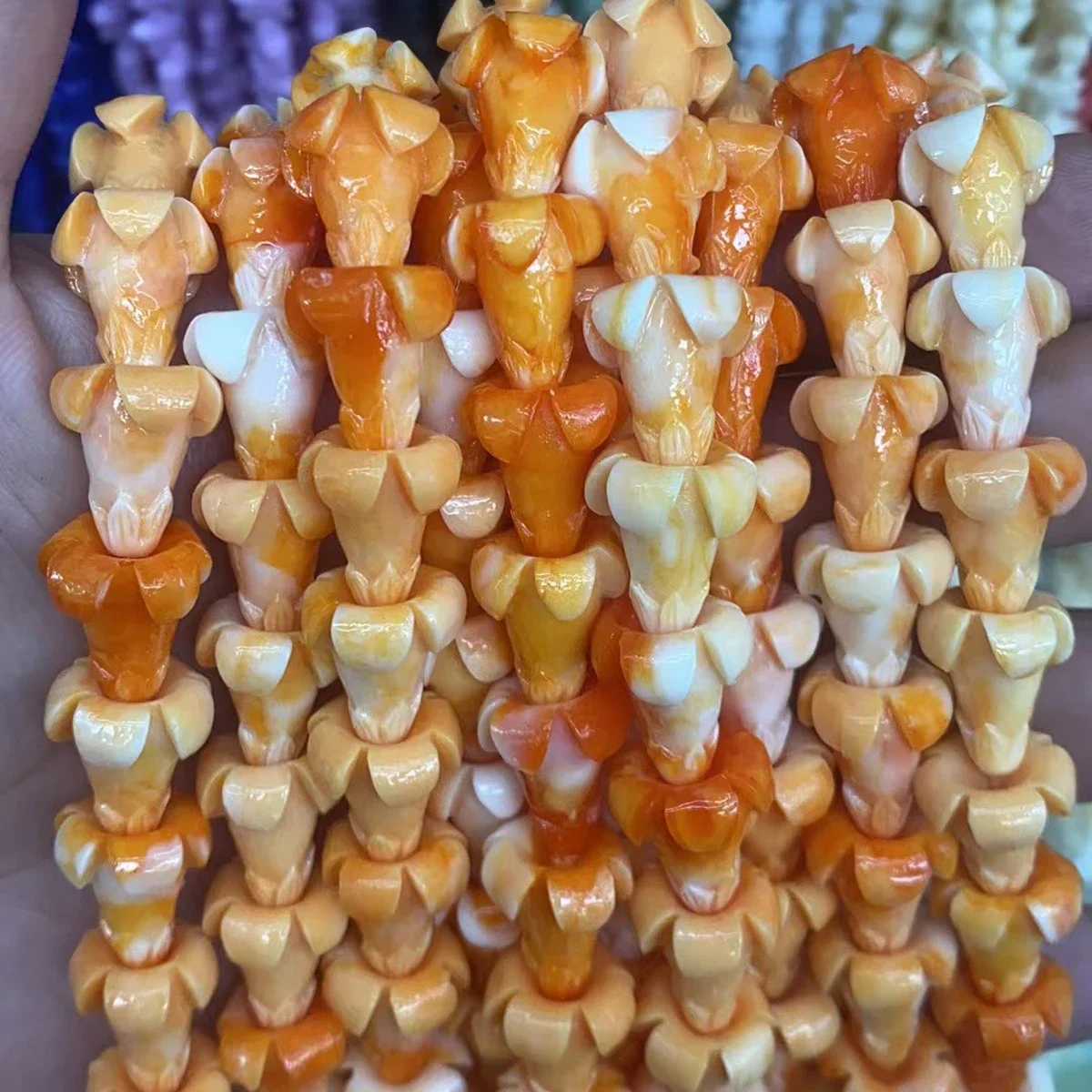 Natural Shell Beads Through Hole Flower Shell Loose Spacer Beaded for Making DIY Jewelry Necklace Bracelet Accessories 60pcs