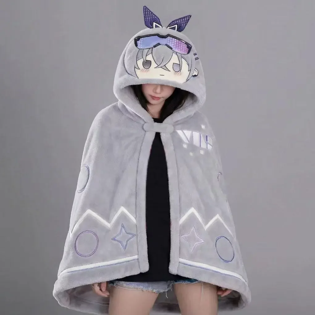 

Плащ-накидка для косплея Silver Wolf из Honkai: Star Rail, одеяло-плед для кондиционера, покрывало для сна, одеяла, одежда, аниме