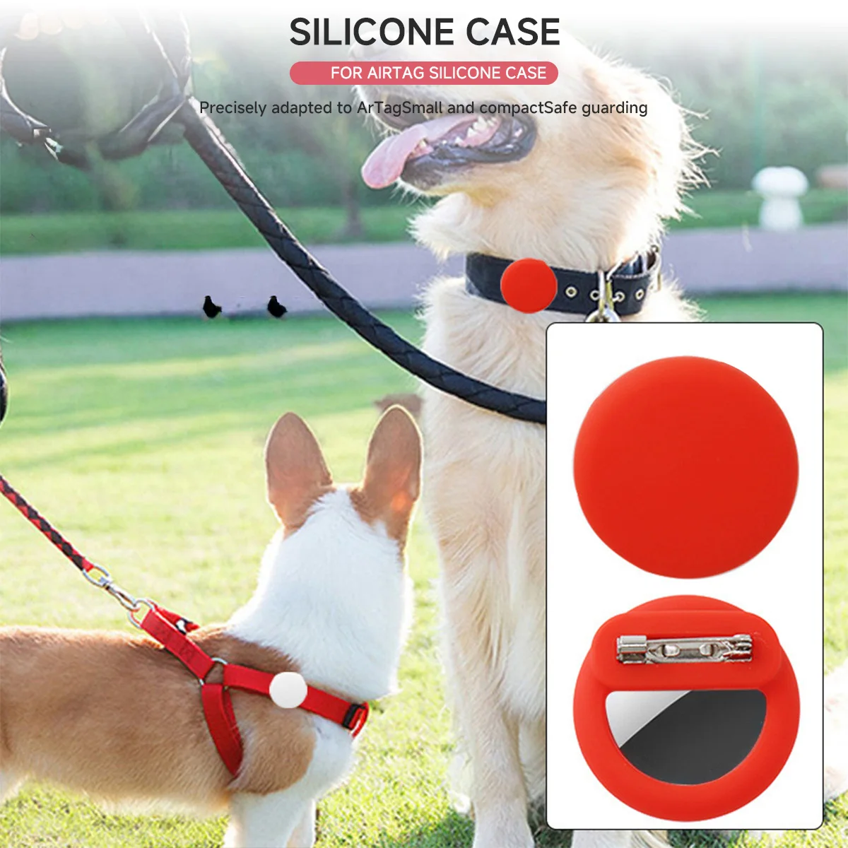 New Silicone Holder For Kids With Safety Pins GPS Tracker Case For Children Elderly Hidden Inside Clothes Shoes image 5