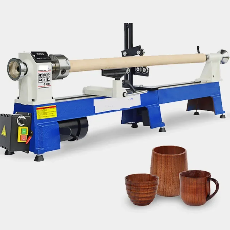 New Large Woodworking Lathe Small Multi-functional Household Lathe Tool Digital Display Micro Lathe Wood Spinning Machine Bead M