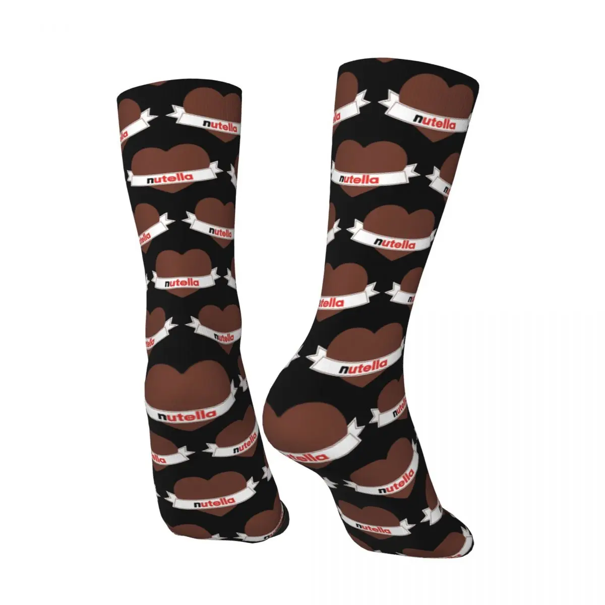 Foods Nutella Cartoon Men Women Socks Motion Applicable throughout the year Dressing Gifts