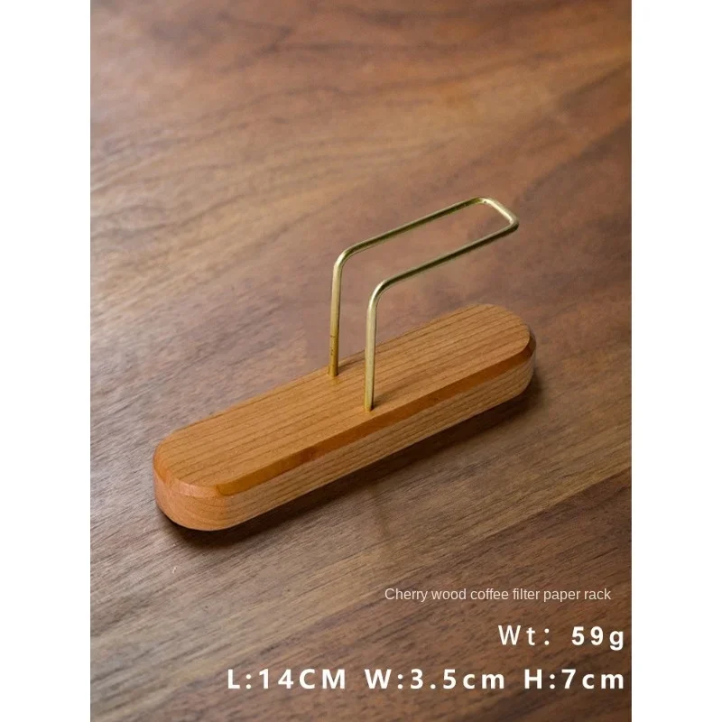 Wooden Coffee Filter Holder for Fan Shape V Shape Filter Storage Rack Home Coffee Accessories Barista Tools