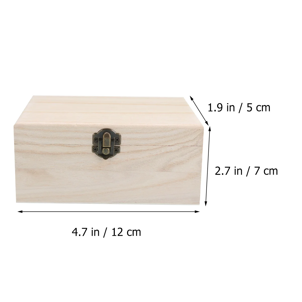 3 stuks dikke effen kleur onvoltooide dozen grote capaciteit opslag DIY graffiti doos voor sieraden cosmetica gadgets