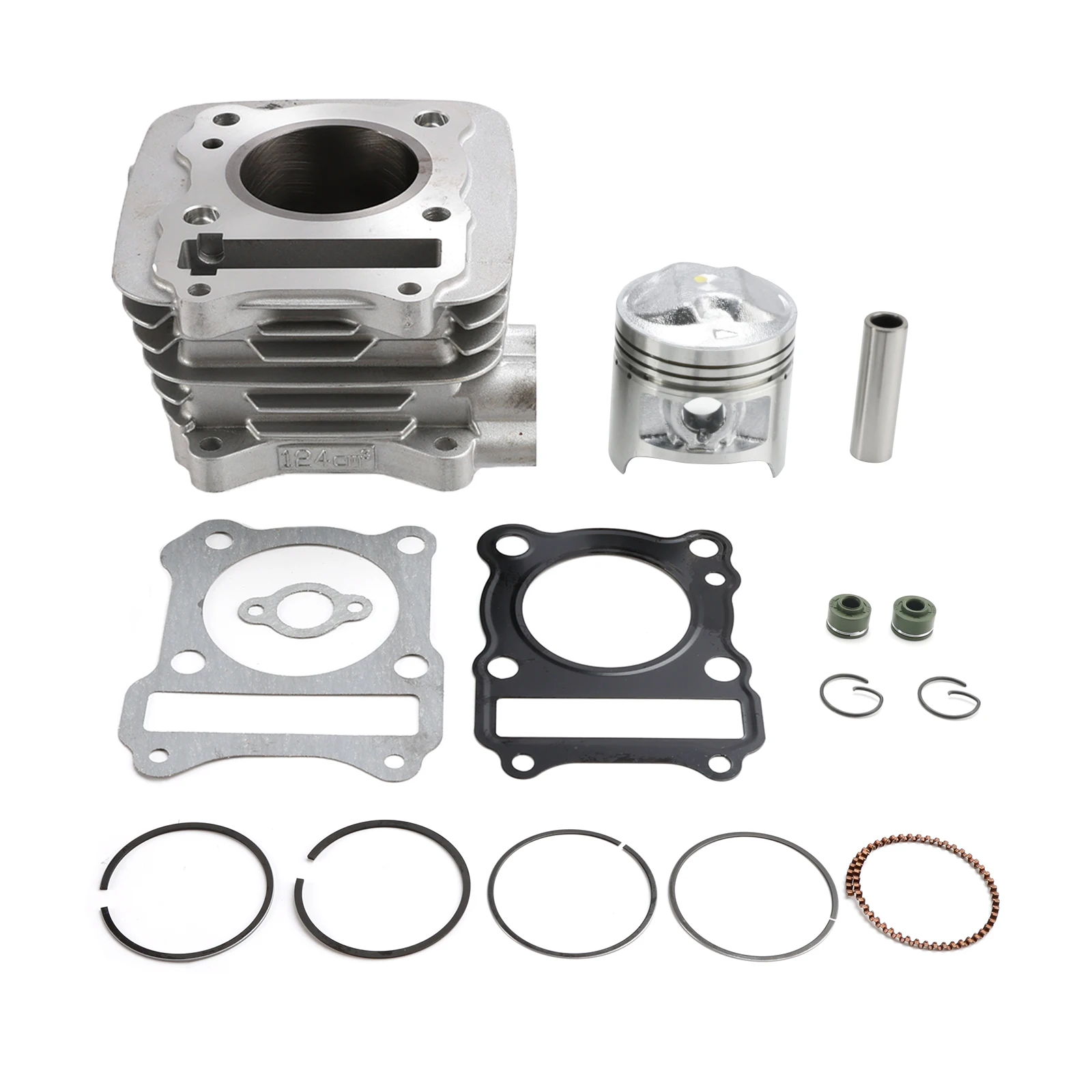 Topteng 57mm Cylinder Domed Type Piston Gaskets Kit for Suzuki GZ125 GS125 GN125 EN125