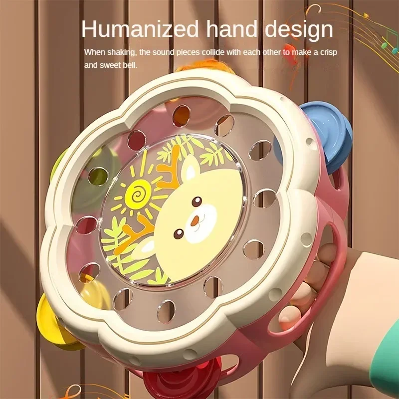 Instruments de musique pour bébé, jouets à tambour, jouets d'apprentissage Montessori pour tout-petits de 1 à 3 ans, développement précoce des mains, jouets musicaux interactifs