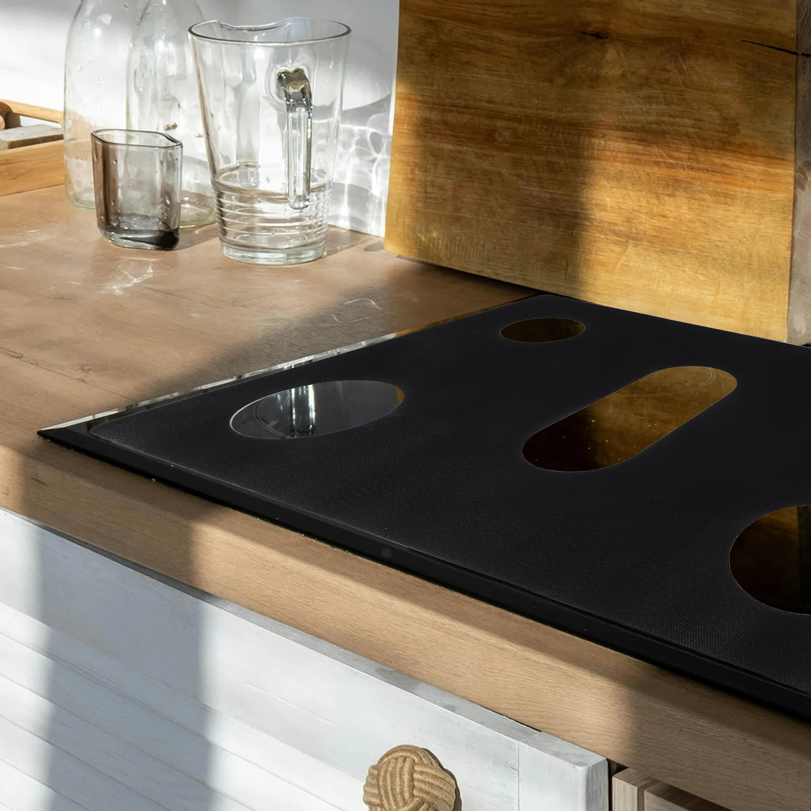 

Gas Burner Protector Non-Stick Reusable Stove Top Liner Heat Resistant Oil Proof Kitchen Mat For Gas Oven Electric Stove