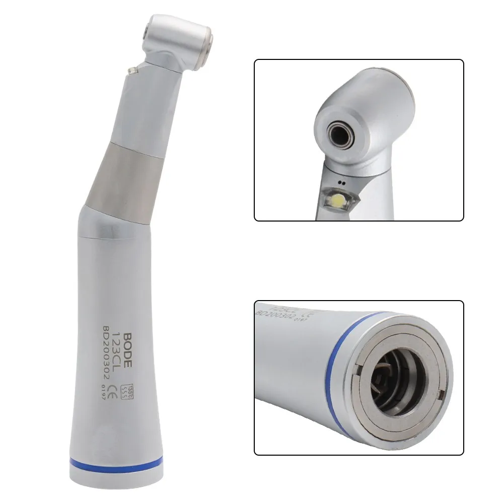 

Dental Low Speed Handpiece LED Contra Angle Handpiece Inner Water Spray Self-powered Air Turbine Rotor Shaft