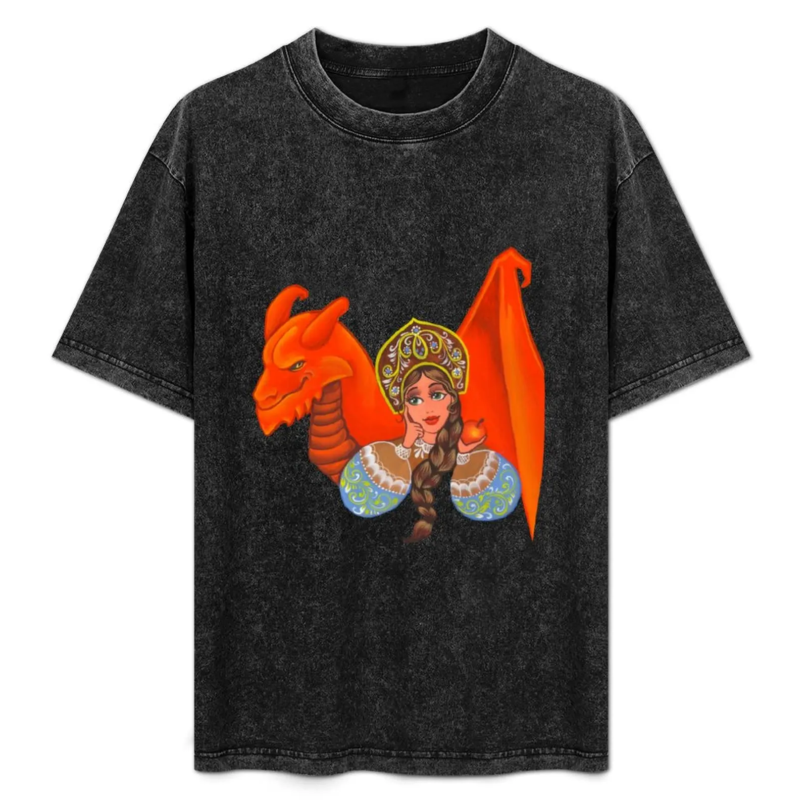 

The girl, the serpent and the Apple... T-Shirt Basic Simple Casual Short Sleeve Tee