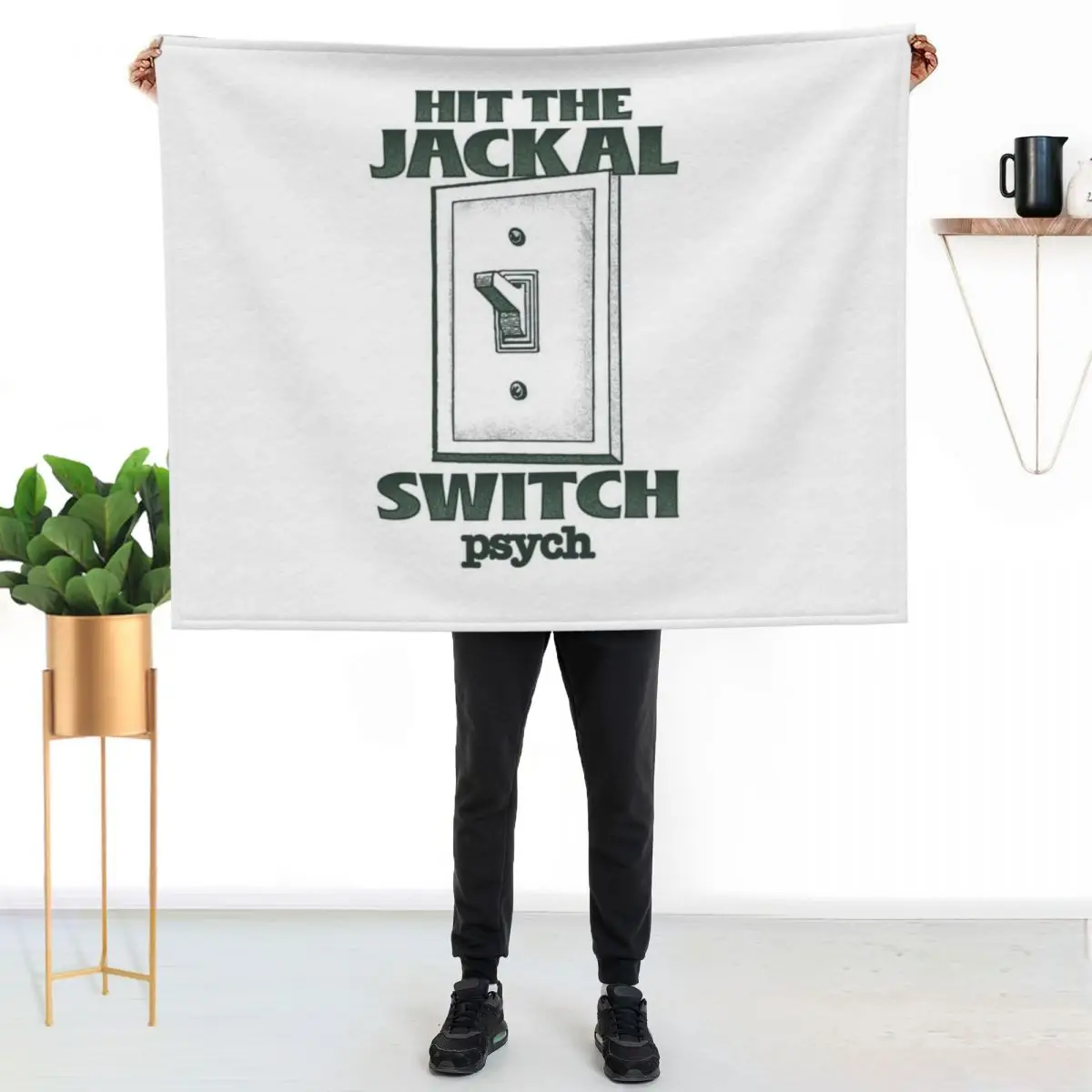 Psych Hit the Jackal Switch Throw Blanket Summer Plaid on the sofa Large Decorative Sofas Comforter decorative Blankets