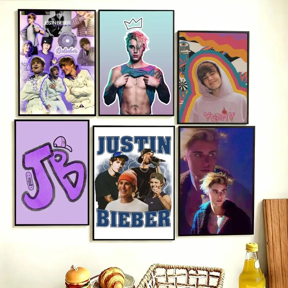 

SINGER J-ustin B-Bieber Poster Perfect Space Sticker Self Adhesive for Office Home Theater Wall Art Decor Fancy Gift