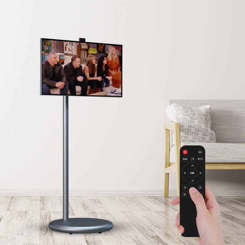 

Wholesale Smart Television Led Display Mobile Lcd Tvs Touch Screen Tablet Pc With Stand 27 Inch Portable Smart TV