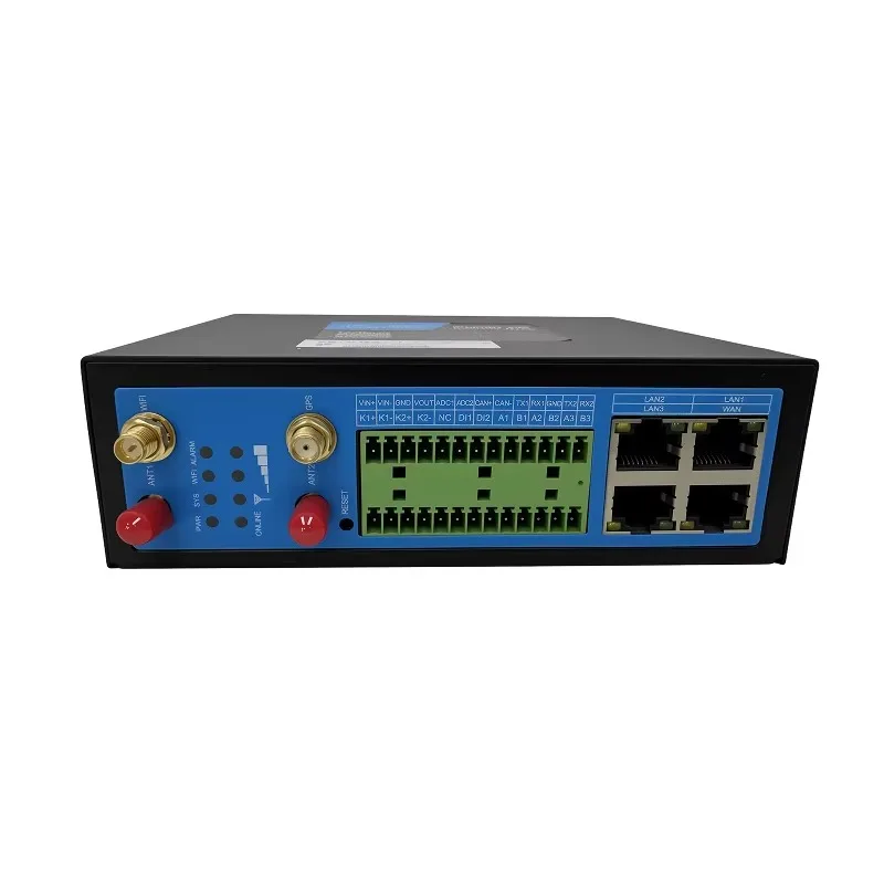WTU-300R Industrial IoT Wireless Gateway with RS485 RS232 LAN CAN Ports for Video and Sensor Data Transmission