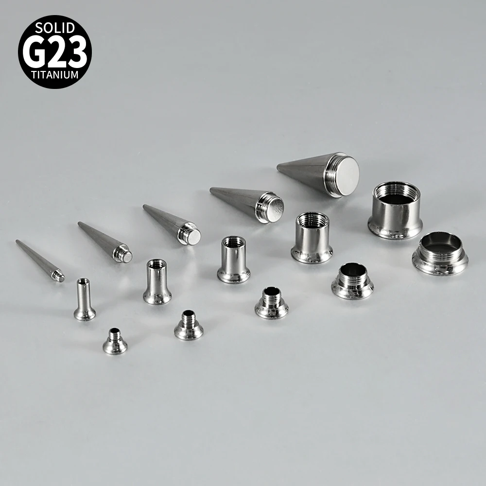 3pcs G23 Titanium Ear Taper Kit, Body Piercing Expander Set