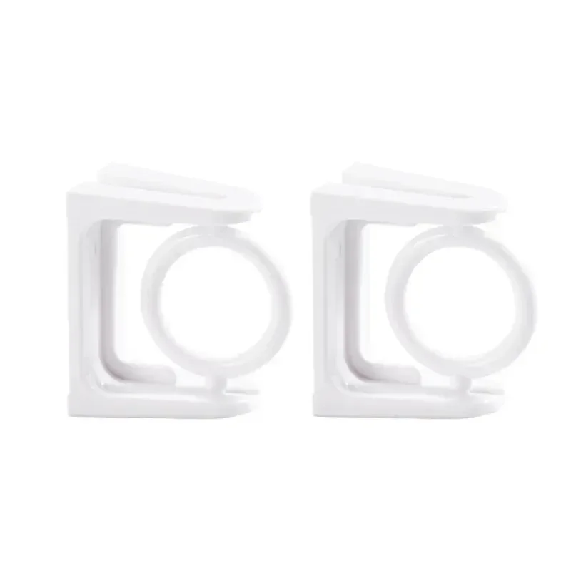 4PCS Rotating Hanging Ring Curtain Rod Telescopic Rod Fixed Bracket Kitchen Bathroom Multi-functional Storage Punch-free Hook