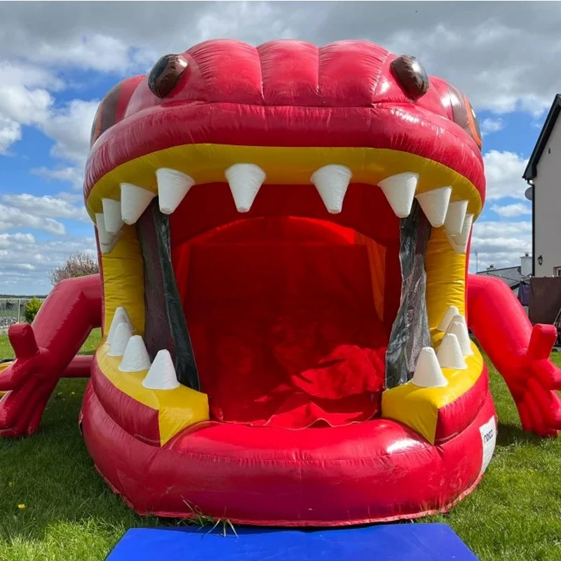 New Design Large Dinosaur Inflatable Obstacle Course Outdoor Party Event Inflatable Game