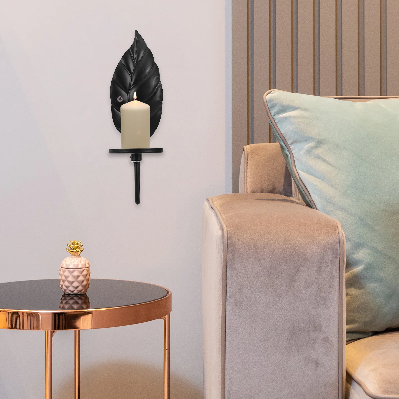 

Detachable Iron Wall Holder Removable Scented Cup Tray Tea Light Decorative Sconce Vintage Metal Hanging Candlestick