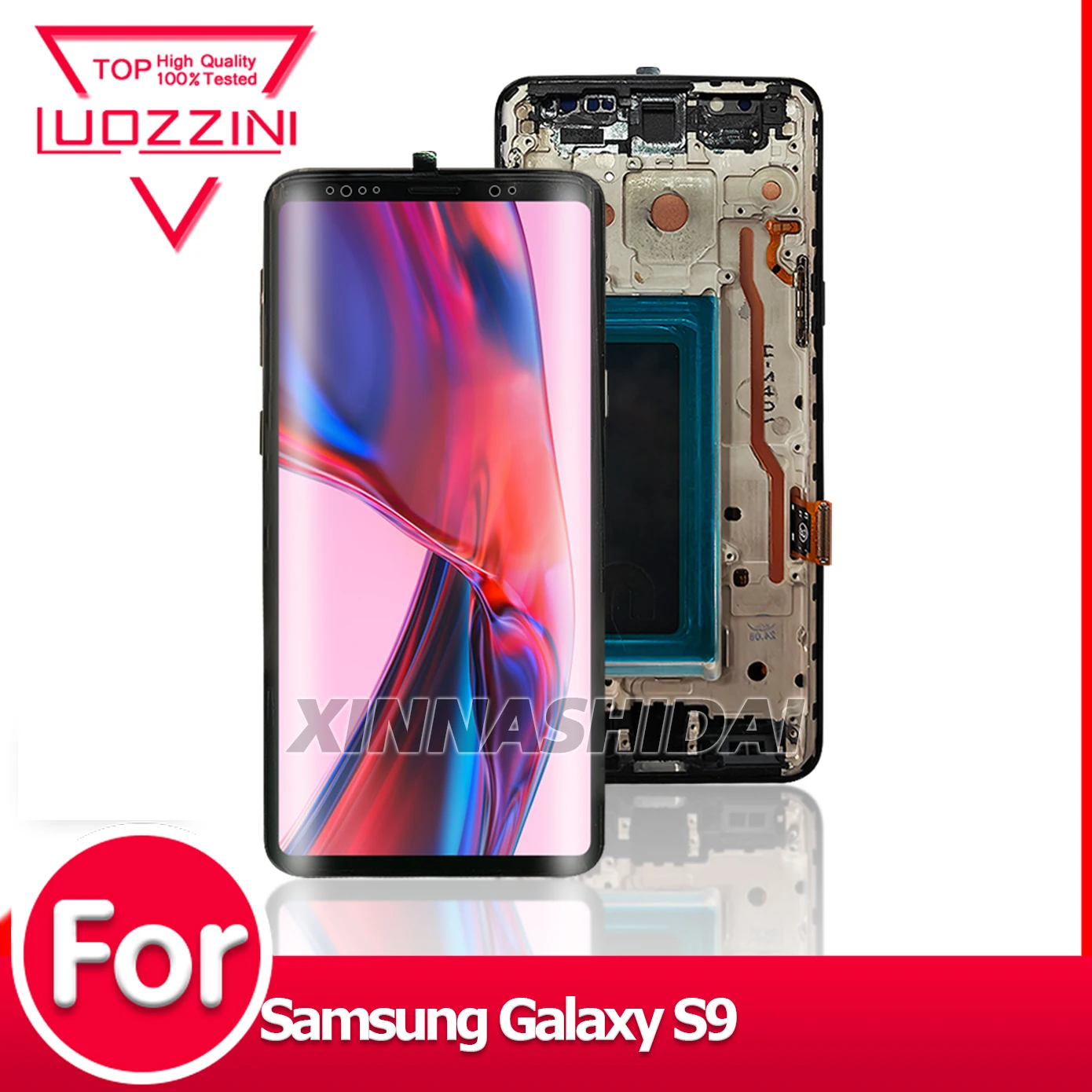 スーパー品質-tft-サムスンギャラクシー-s9-液晶ディスプレイタッチスクリーンとフレームデジタイザーアセンブリ-s9-g960-交換部品