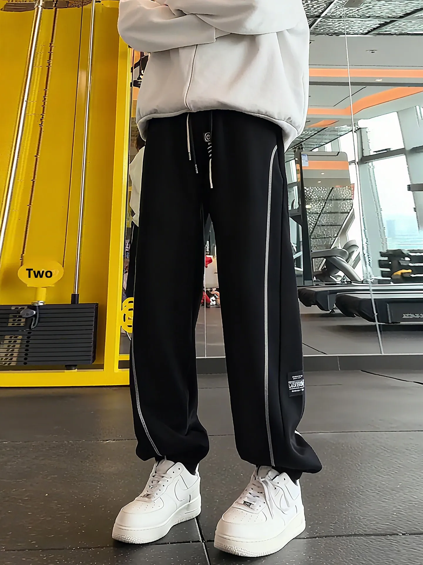 

Крутые американские спортивные брюки прямого кроя на флисовой подкладке для подростков, осенне-зимние повседневные брюки, модные штаны для мальчиков-подростков