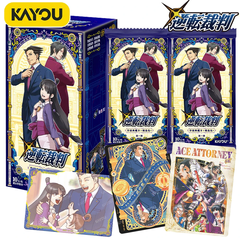 

Genuine Kayou Ace Attorney Collection Cards Court Debate Type Reasoning Game Anime Gorgeous Exquisite Character Theme Card Gift