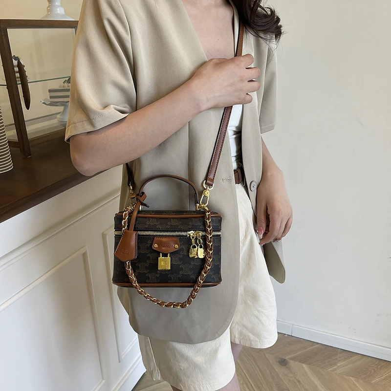 

Multi-Layer Organizer Handbag Women's Premium Leather Crossbody Shoulder Purse Designer Tote Bag With Card Slots