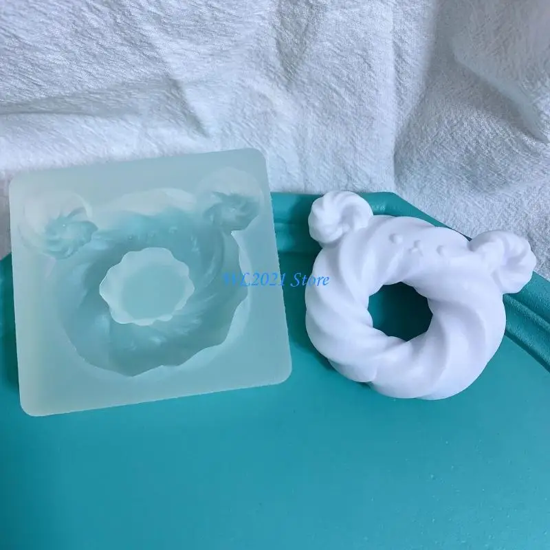 G5GC Bear Danuts Mould Mould Morting Mould لخبز الكعك القالي