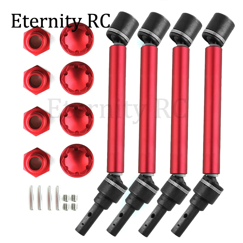 4 Stuks 8996x Verlengde Aandrijfas Cvd Met Wiel Hex Voor 1/10 Traxxas Maxx 2.0 V2 89076-4 Widemaxx Rc Auto Upgrade Onderdelen 4 Stuks 8996