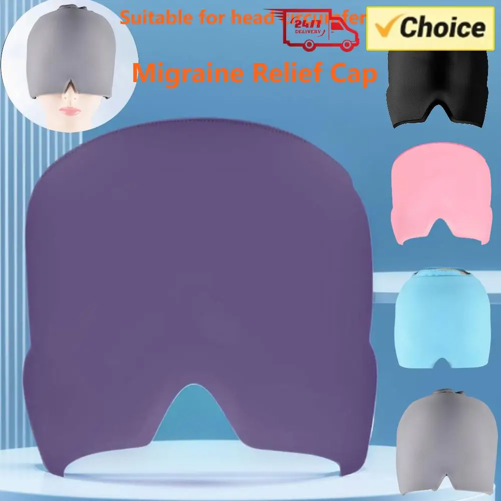 

Многоразовая охлаждающая шапка для облегчения мигрени и головной боли, гибкая гелевая повязка с эффектом льда