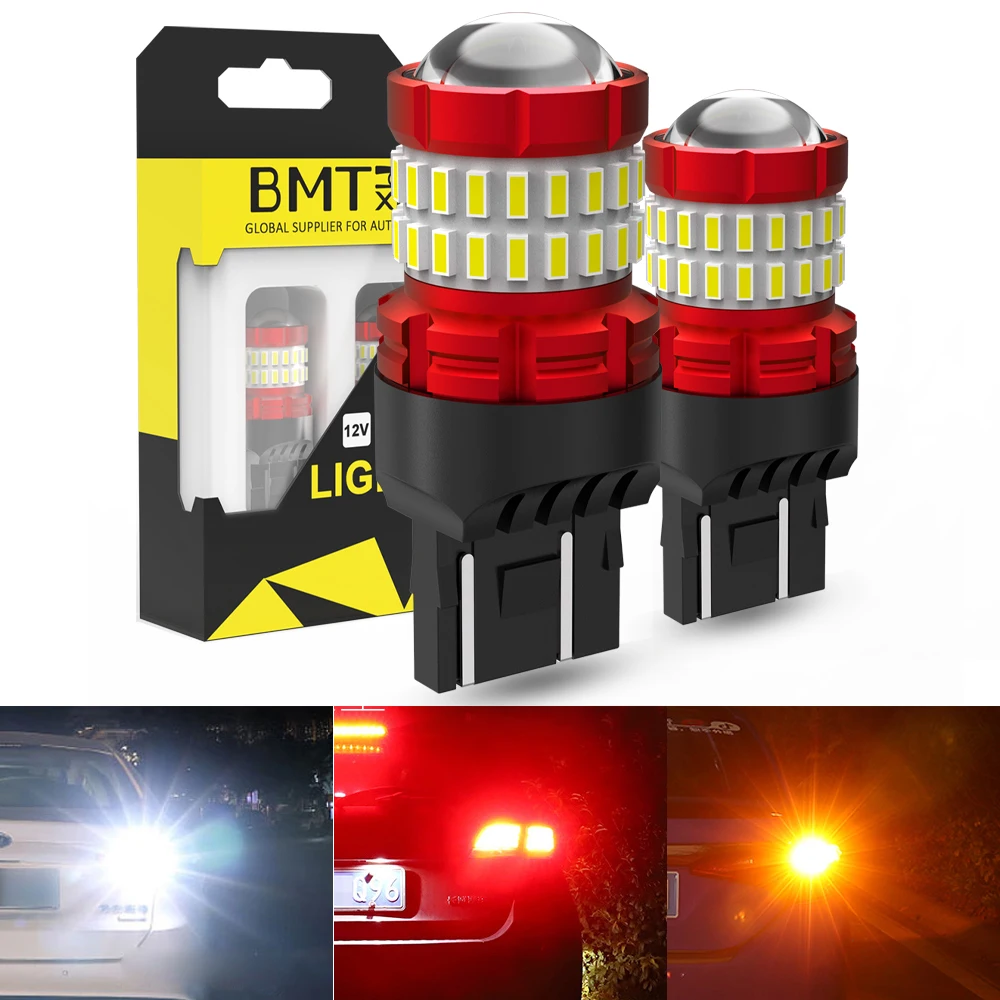 BMTxms 2x T20 LED Canbus 7440 W21W 7443 W21/5W SRCK LED Backup Reverse Lamps Daytime Running Light Brake lights Turn Signal Lamp
