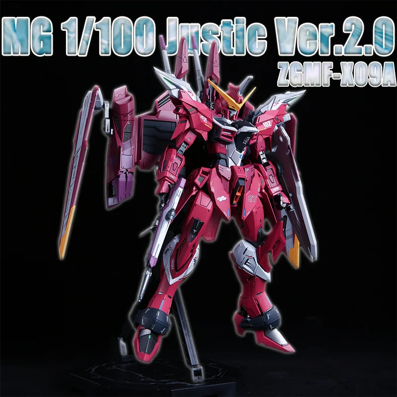MG 1/100 Justice Series Ver.2.0 Posable Snap-Fit Model Kit Mobile Humanoid Robot Assembly Action Figure ZGMF-X09A Collect Gifts