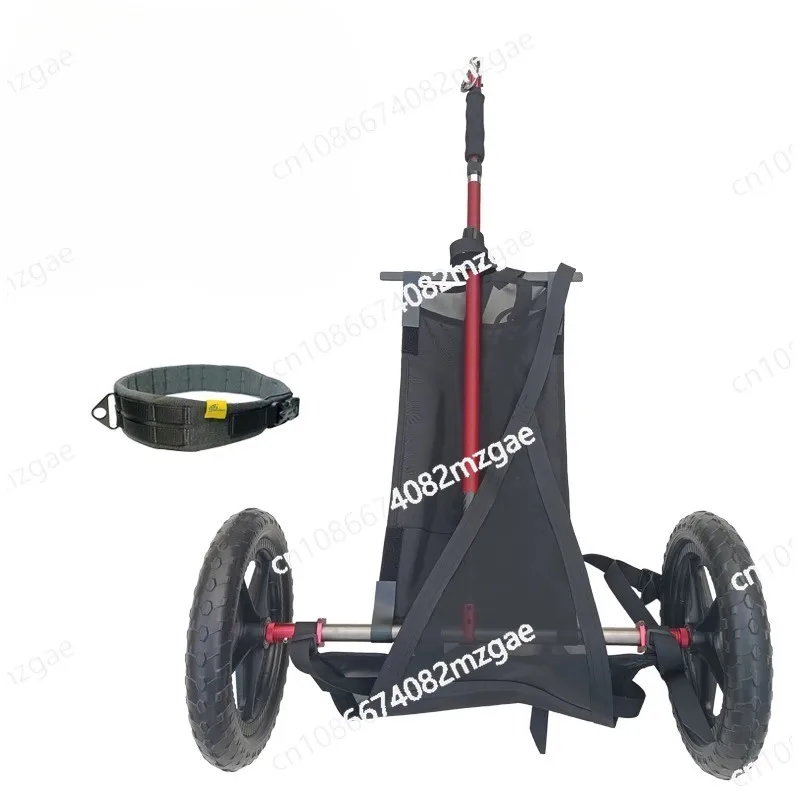 Titanium Alloy Outdoor Hiking Bicycle Trailer Lightweight Portable Foldable Universal Large Capacity Camping Bicycle Trailer