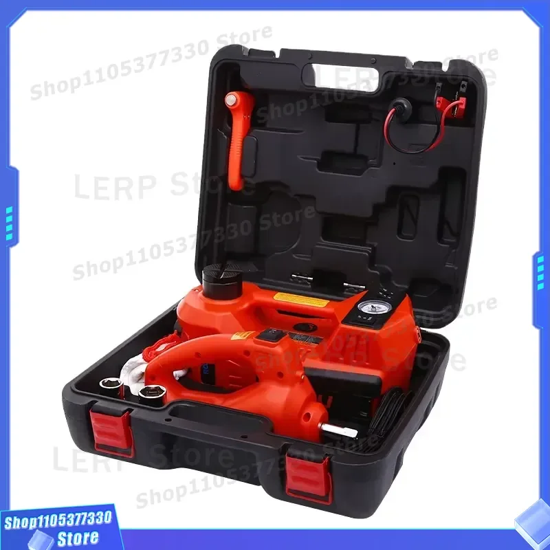 12V Electric Hydraulic Jack 3T 5T Car Repair Tool Kit with Impact Wrench 5 in 1 6 in 1 Auto Maintenance Equipment for Garage