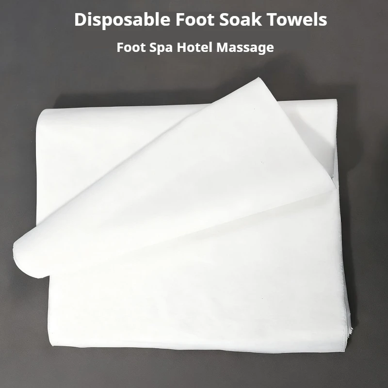 100/300 قطعة مناشف القدم للاستعمال مرة واحدة، وسادات حمام القدم والباديكير، وسادات مسند الرأس لسرير التدليك المقاوم للماء والزيت لصالونات التجميل #1