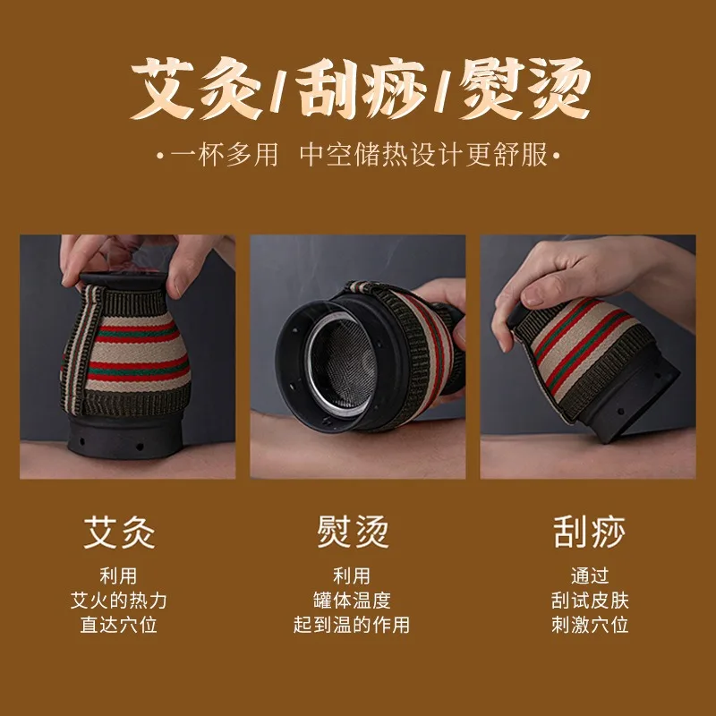 Bianshi Ceramic Double Layer Heat Preservation Container Household Salon Portable Thermal Storage Vessel For Relax Use