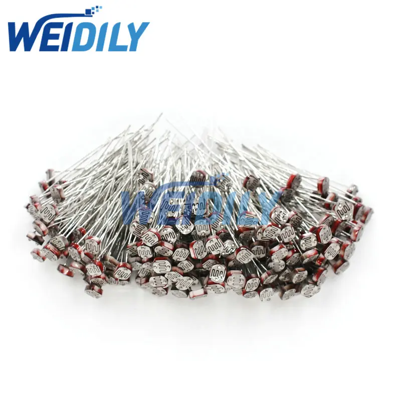 20PCS LDR Photo Light Sensitive Resistor Photoelectric Photoresistor Photosensitive Resistance 5528 GL5528 5537 5506 5516 5539