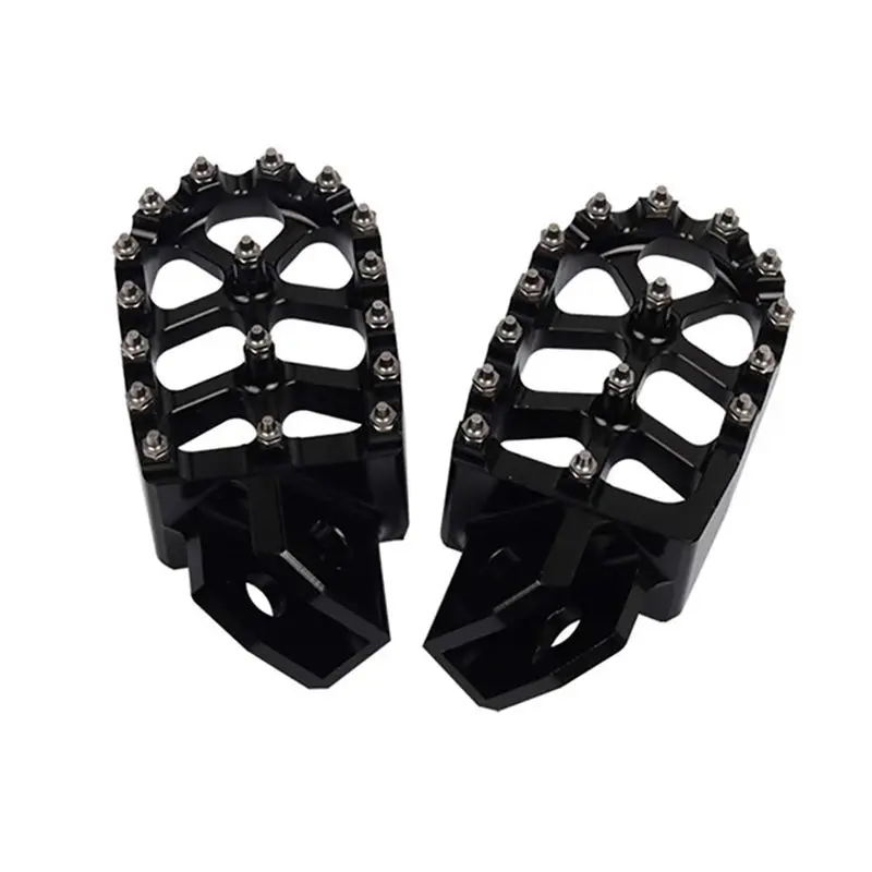 Limited Time Offer Motorcycle Footrest Foot Pegs Pedals For YZ80 YZ125 YZ250 YZ500 WR200 WR250 WR500 HONDA XR350 Black
