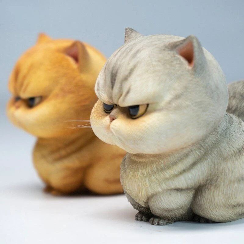 

Pre-sale JXK318 1/6 Scale Frowning Simulation Resin Cute Pet Cat Figure Display Model for Action Figures Collection Display Gift