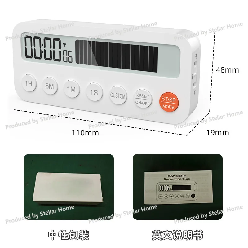 New Dynamic Magnetic Visual Timer - Student Edition: Time Management, Countdown, Kitchen Timer