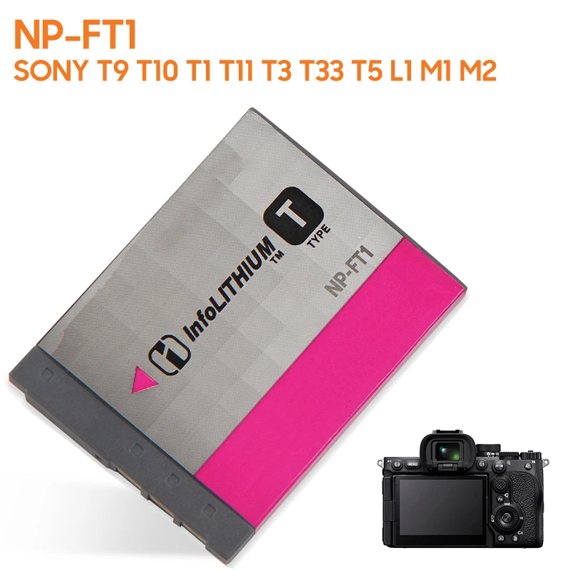 

Производство 2024 Сменный аккумулятор NP-FT1 для Sony T9 T11 T3 T33 T10 T1 T5 L1 M1 M2 Аккумуляторная батарея высокой емкости 2,4 Втч