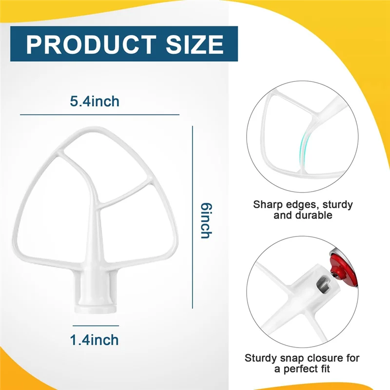 N02R-K45B Coated Flat Beater For Kitchenaid Mixer, For Kitchen Aid Mixer Accessory Kitchenaid Mixer Attachments Kitchenaid