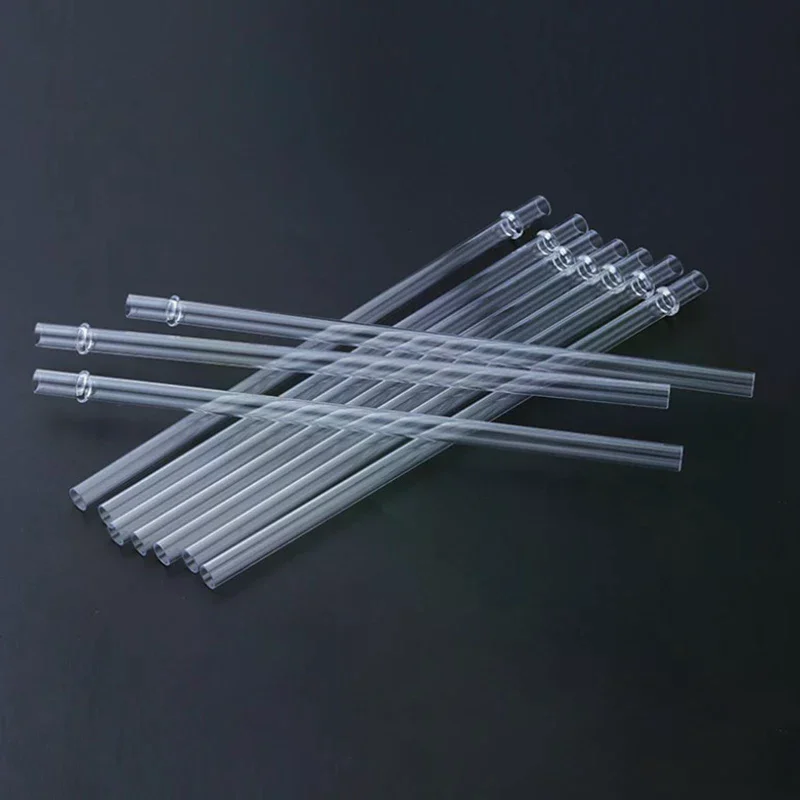 10 Pcs White Glitter Plastic Straw 9 Inches Long Reusable Hard Drinking Straws For Tumbler Mug Cup Bottle