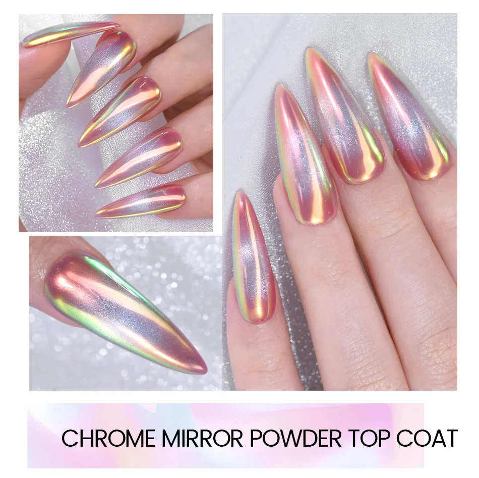 BORN PRETTY 10ml Chrom-Basisgel für Spiegelpuder Transparentes Nagelgel Kristallklar UNGIFTIG Abziehbares UV-LED Funktionsgel – Detail 8