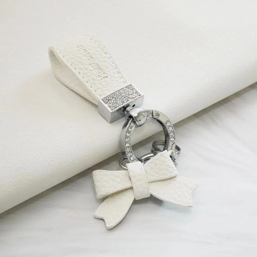 

Key Holder Luxury Genuine Leather Keychain Ladies Bag Fashion Decoration Matte Buckle Leather Car Keyring Key Ring