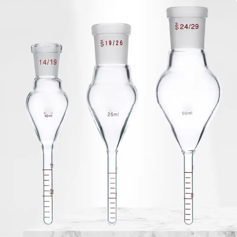 

Glass concentration bottle 10ml25/50/100/150/250ml glass concentration tube tail tube 1ml graduated concentrator